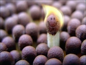 Från ett ljushuvud till ett annat.