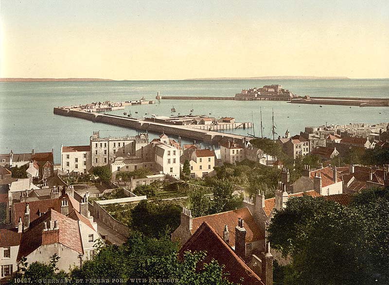 Channel Isles, Guernsey, St Peters Port and Harbour