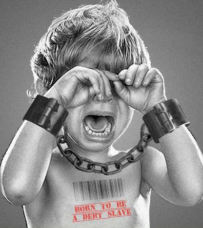 Skuld som pengar skapade av banker