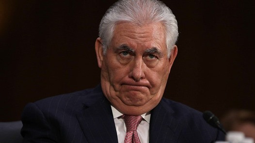Överraskad Tillerson