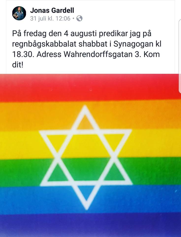 Judisk Regbågspredikan Av Gardell