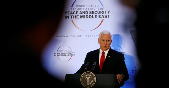 Pence På Möte Om Iran Utan Iran
