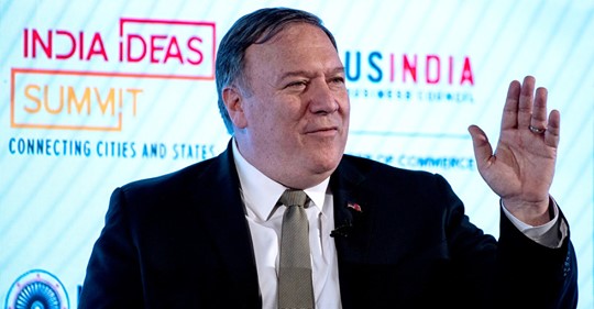 Pompeo På Försäljningsresa Till Indien