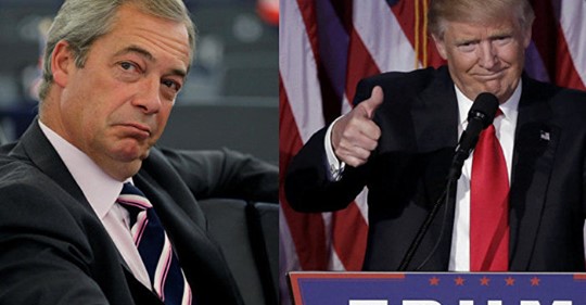Farage & Khan Om Trumps Besök