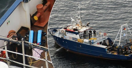 Tyskt Fartyg Vid Estonia