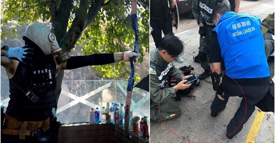 Djupa Protester I Hong Kong