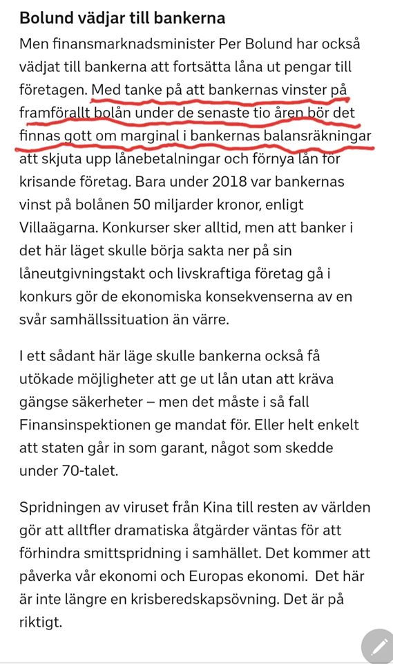 Tyvärr Bolund, Systemet Är Skuldmättat