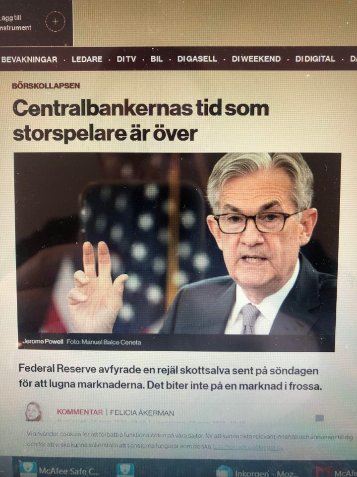 Färdigspelande Centralbanker