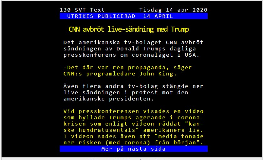 CNN Avbryter Trumps Livesändning