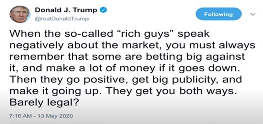 Trump Förklarar Marknaden & "Rich Guys"