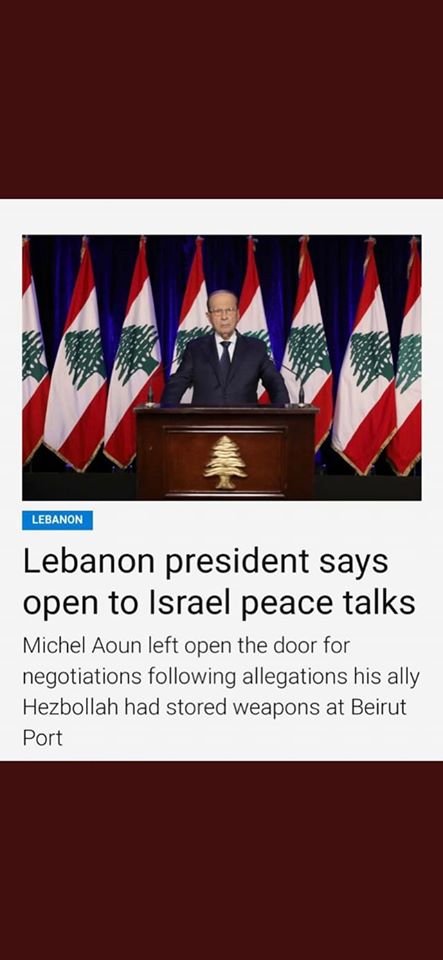Libanon Öppet För Fredssamtal Med Israel?