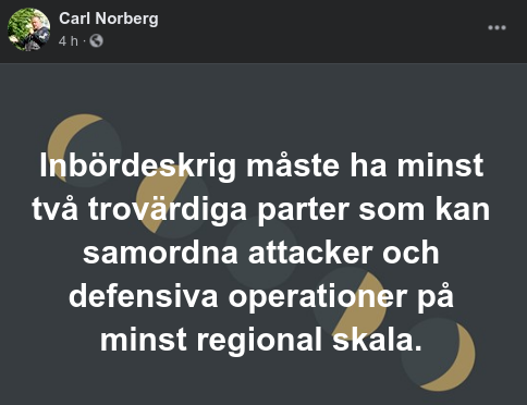 Inbördeskrigsförutsättning