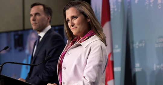 Djupt Kanadensiskt Engagemang Via Freeland