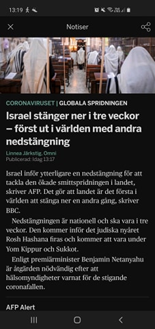 Nerstängt Israel