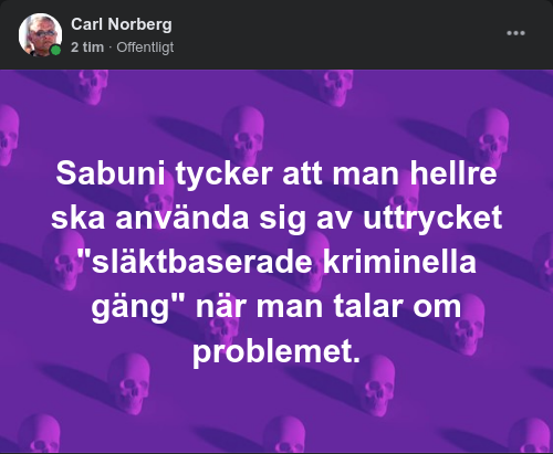 Sabumi & Släktbaserade Kriminella Gäng