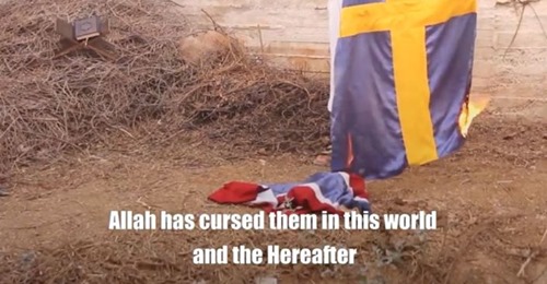 Flaggbrännande Terrorledare