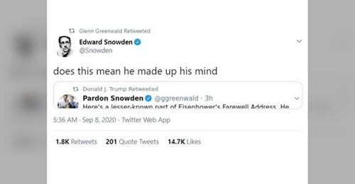 Twitteruppmärksam Snowden