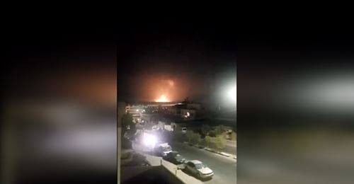 Explosion I Jordanien