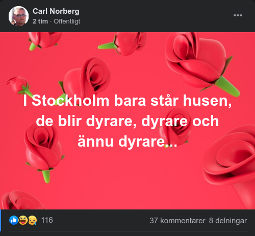 Dyrt Stående Stockholmshus