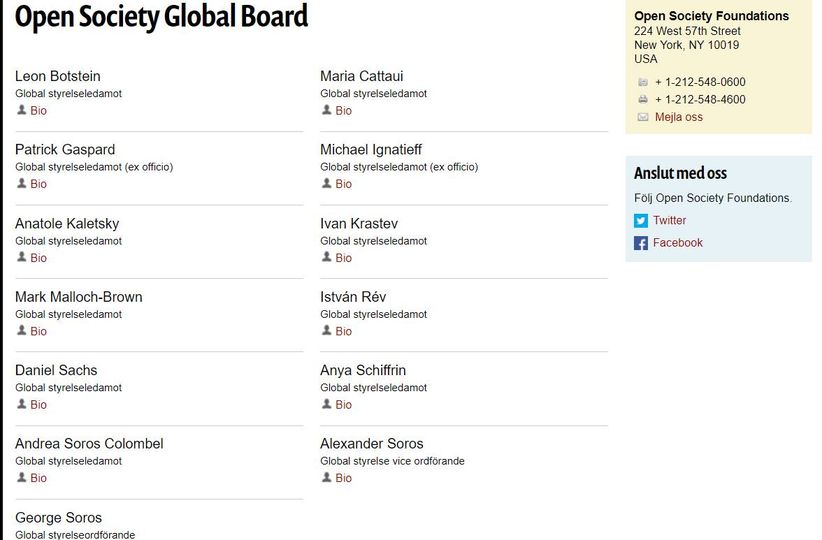 Maloch Brown, George Soros, Daniel Sachs & Gift Wallenberg