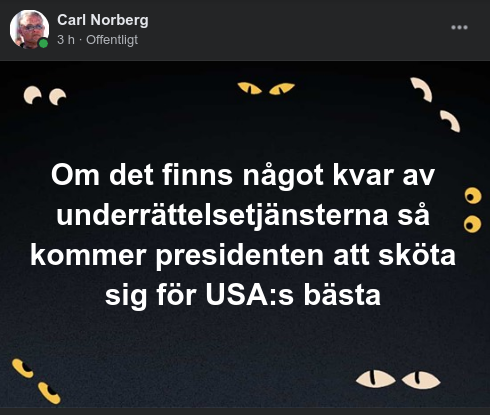 Underrättelsetjänsterna & Presidenten