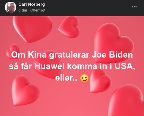 Kina, Biden & Huawei