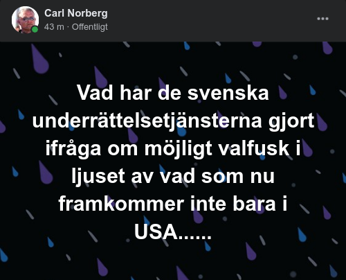 Svensk Underrättelsetjänstverksamhet & Möjligt Valfusk