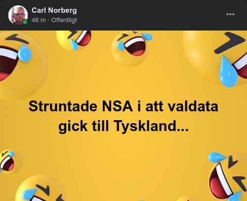 NSA & Tysklandsresande Valdata