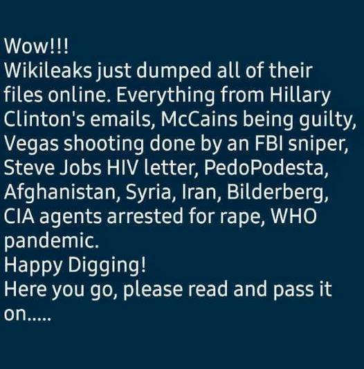 Wikileaks Alla Filer Släppta