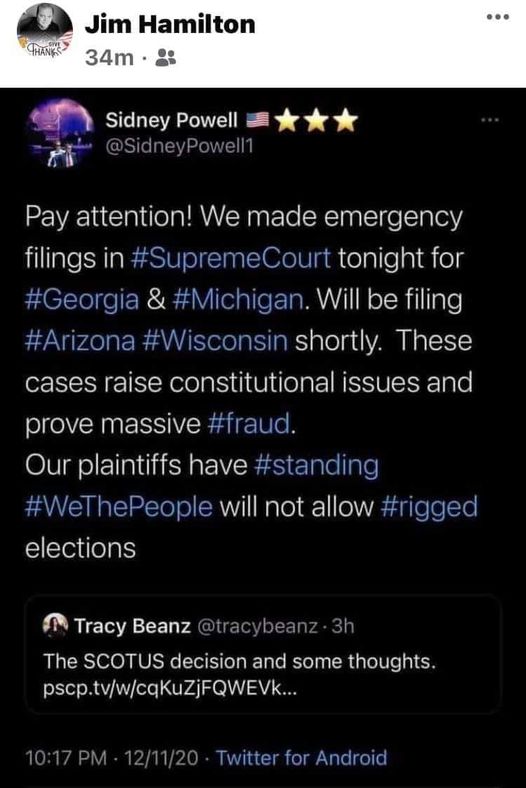 Powell Retweetar Beanz