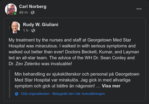 Välbehandlad Giuliani