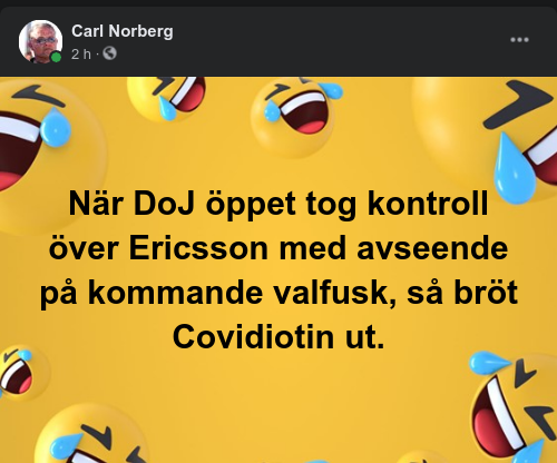 DoJ - Ericsson - Covidiotiutbrott