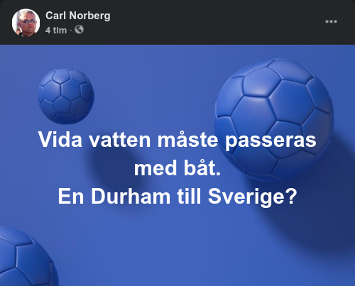 Durham Båt I Svenska Vatten?..