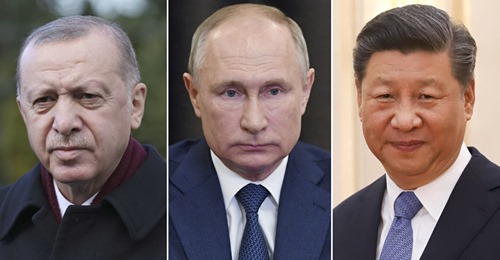 USA, Turkiet, Ryssland & Kina