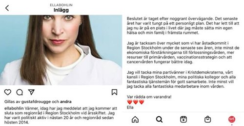 Ella Bohlin Slutar