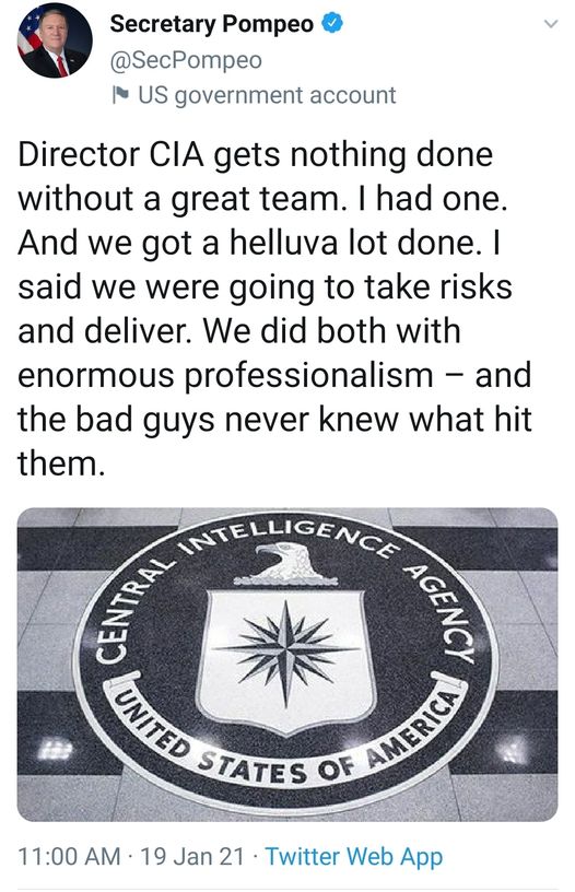 Pompeo & CIA