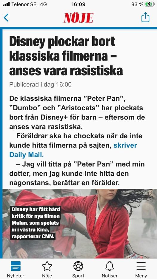 Bortplockade Disneyfilmer