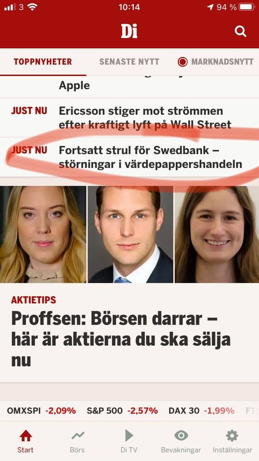 Fortsatt Swedbankstrul