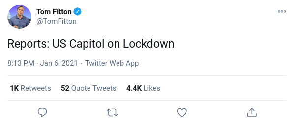 US Capitol On Lockdown