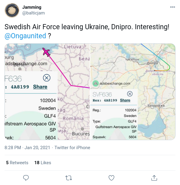 Svenskt Flyg Lämnar Ukraina