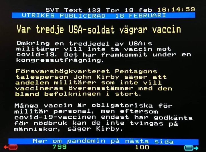 Vaccinvägrande Soldater