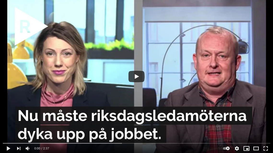 Arbetsplatsnärvaroplikt För Riksdagsledamöter