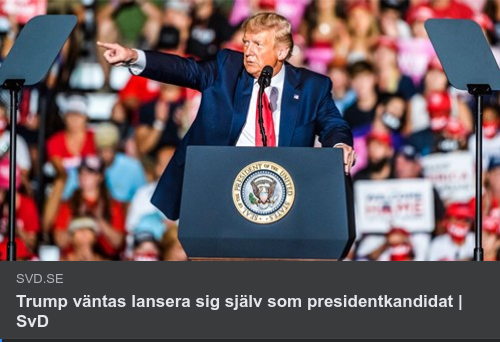SvD Om Trumps Kommande CPAC-Tal