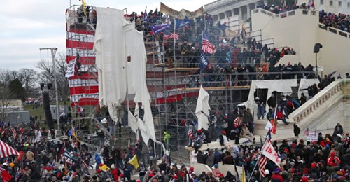 Upploppsförberedda Parter På Capitol Hill