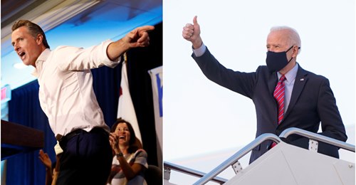 Biden Gräver Djupare Med Newsom