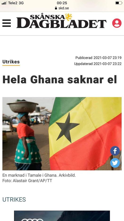 Kraftförsörjningsproblem I Ghana