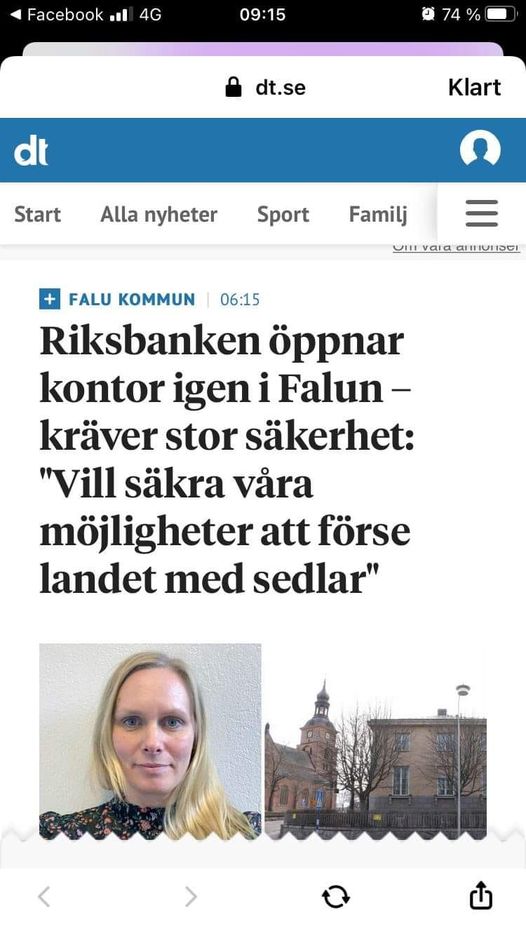 Riksbanken Åter I Falun