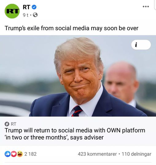 Trump & Egen Plattform