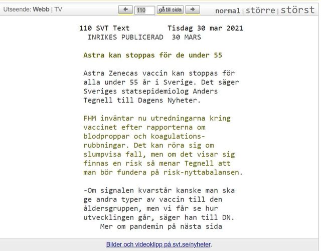 Klargörande Tegnell