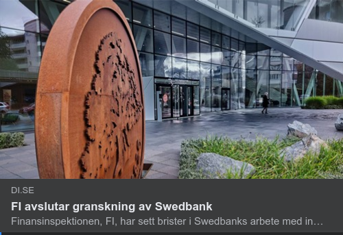 FI Avslutar Swedbankgranskning